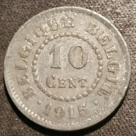 BELGIQUE - BELGIUM - 10 CENTIMES 1915 - Albert Ier - Occupation - ( BELGIQUE - BELGIE ) - KM 81 - 10 Cents