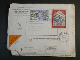 DL21 MONACO  BELLE  LETTRE RR OFF. POSTES   1969 AVEC DOCU. PHILATELIE - Lettres & Documents