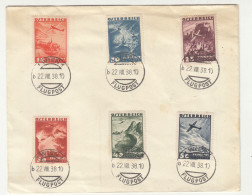 Austria 1938 Air Mail Stamps Postmarked On Letter Cover Not Posted B240401 - Gebruikt