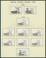 FINNLAND A 12 O, Automatenmarken: 1992, 89 Verschiedene Werte, Fast Nur Komplette Ausgaben, Pracht, Mi. 550.- - Used Stamps