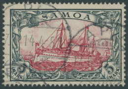 SAMOA 16-19 O, 1901, 1 - 5 M. Kaiseryacht, 4 Prachtwerte, Mi. 960.- - Samoa