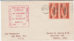 Republica De Cuba Kuba 1938  - Postal History  Postgeschichte - Storia Postale - Histoire Postale - Lettres & Documents
