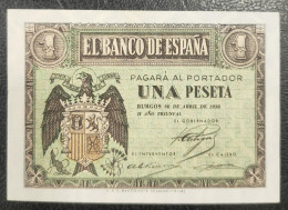 ESPAÑA. EDIFIL 428a. 1 PTA 30 DE ABRIL DE 1938 SERIE G, CONSERVACIÓN MBC+ - 1-2 Pesetas