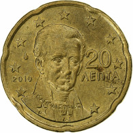 Grèce, 20 Euro Cent, 2010, Athènes, SUP+, Laiton, KM:185 - Grecia