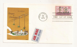 P7 Envelope FDC-USA - Progress In Electronics - First Day Of Issue ,uncirculated 1973 - Altri & Non Classificati