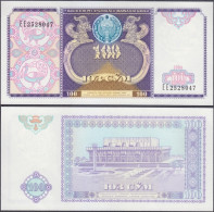 UZBEKISTAN - 100 Som 1994 P# 79 Asia Banknote - Edelweiss Coins - Ouzbékistan