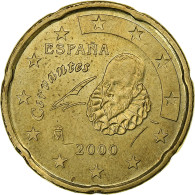 Espagne, Juan Carlos I, 20 Euro Cent, 2000, Madrid, SUP, Laiton, KM:1044 - Spain