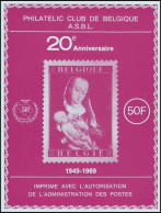 E111** - 20 Ans / Jaar - Philatelic Club - Asbl / Vzw - De Belgique / Van België - Art / Kunst - R. Van Der Weyden - Fr - Erinnophilie - Reklamemarken [E]