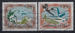 Jugoslavia 1985  Flugpostmarken (o) Mi.2098-2099 C - Oblitérés