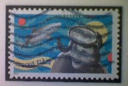 United States, Scott #5693, Used(o), 2022, Eugenie Clark, Forever (58¢), Multicolored - Oblitérés