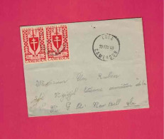 Lettre De 1948 Pour Le Cameroun - YT N°  256 X 2 - Série De Londres - Lettres & Documents