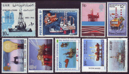 OIL PLATFORM FROM SEA - BIG LOT - **MNH - Erdöl