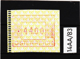 14AA/83  ÖSTERREICH 1983 AUTOMATENMARKEN 1. AUSGABE  44,00 SCHILLING   ** Postfrisch - Automatenmarken [ATM]