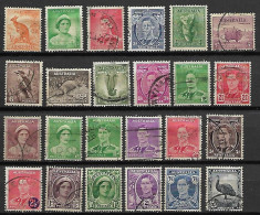 AUSTRALIE   -  1937 .  L O T  Entre  Y&T N° 110  &  135 Oblitérés. - Used Stamps