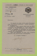 ASSURANCES - LETTRE DATEE DE 1939 COMPAGNIES L'ABEILLE RISQUES DE TOUTE NATURE / JEAN GRANIER UZES - Bank En Verzekering