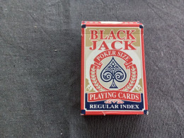 Jeu De 52   Cartes "  BLACK JACK  ’ Made In Belgium By Carta Mundi,  Bon état     Net  6 - Cartes à Jouer Classiques