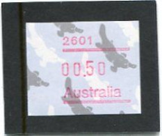 AUSTRALIA - 1986  50c  FRAMA  PLATYPUS  POSTCODE  2601 (CANBERRA)  MINT NH - Timbres De Distributeurs [ATM]