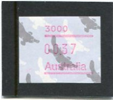 AUSTRALIA - 1987  37c  FRAMA  PLATYPUS  POSTCODE  3000 (MELBOURNE)  MINT NH - Timbres De Distributeurs [ATM]