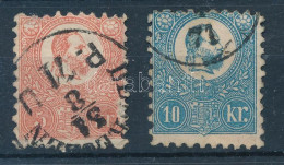 O 1871 Kőnyomat 5kr "DEBRECEZEN / P.U." és 10kr (min. 40.000) (5kr A Kép Oldal Jobb Szélen Horzsolás / Demaged On Front  - Andere & Zonder Classificatie