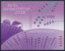 ** 2018 Levendula Vágott Blokk (10.000) - Autres & Non Classés