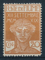 ** Fiume 1920 Katonai Postabélyeg Mi 3 (Mi EUR 187.-) (ránc / Crease) - Andere & Zonder Classificatie