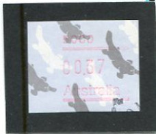 AUSTRALIA - 1987  37c  FRAMA  PLATYPUS  POSTCODE  5000 (ADELAIDE)  FINE USED - Timbres De Distributeurs [ATM]