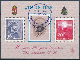 ** 2000 Jubileumi Szentév Emlékív Fordított Felülnyomással (Jelenleg 1 Példány Ismert!) / Souvenir Sheet With Inverted O - Sonstige & Ohne Zuordnung