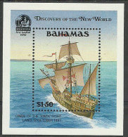 Bahamas 1991 Mint Block MNH (**) Ships - Bahamas (1973-...)