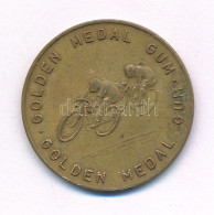 Nagy-Britannia DN "Golden Medal Gum - Kerékpár" Kétoldalas Bronz Rágógumi Zseton (25mm) T:1- Patina Great Britain ND "Go - Zonder Classificatie