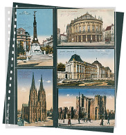 Lindner 826P Hojas Transparentes Para Postales Pqte De 10 - Albums, Binders & Pages