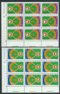 Italia 1973; Coppa Intercontinentale Baseball. Serie Completa In Blocchi D' Angolo Di 9 Valori. - Blocks & Kleinbögen
