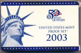 Amerikai Egyesült Államok 2003S 1c-1$ (5xklf) Forgalmi Sor, Műanyag Tokban + 1/4$ Cu-Ni "50 állam" (5xklf), Műanyag Tokb - Non Classés