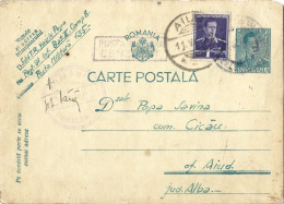 ROMANIA 1942 POSTCARD, MILITARY CENSORED, OPM 135, POSTCARD STATIONERY - Lettres 2ème Guerre Mondiale