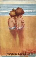 T3 Eversybody's Doing It. Children At The Beach. Celesque Series No. 644 A. (kis Szakadás / Small Tear) - Zonder Classificatie