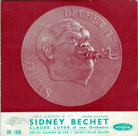 SIDNEY BECHET & CLAUDE LUTER (LIVE A LA SALLE PLEYEL) - FR EP - ROYAL GARDEN BLUES  + SAINT LOUIS BLUES - Jazz