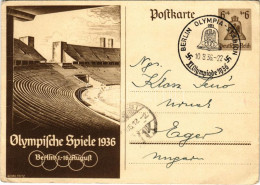 * T2/T3 1936 Olympische Spiele, Berlin / 1936. évi Nyári Olimpiai Játékok / 1936 Summer Olympics + So. Stpl S: Georg Fri - Non Classés