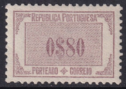 Portugal 1932 Sc J52 Mundifil P52 Postage Due MH* - Nuevos