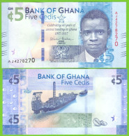 GHANA 5 CEDIS 2017 P-43 UNC AC - Ghana