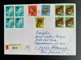 SWITZERLAND 1975 REGISTERED LETTER BERN TO FOLLONICA 21-08-1975 ZWITSERLAND SUISSE SCHWEIZ EINSCHREIBEN - Briefe U. Dokumente