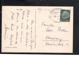 1943   Ambulant " DIRSCHAU- MEMEL -Zug 18  " Claire Sur 6 Pfg.  ,  Rare Carte-vu  " Memel-Mellneraggen-Badestrand  #1738 - Brieven En Documenten