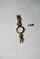 C210 Bijou - Montre - Femme - Dorée - Vintage - 1980 - Horloge: Juwelen