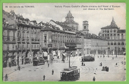 Torino - Veduta Piazza Castello - Eléctrico - Tramway - Italia - Plaatsen & Squares