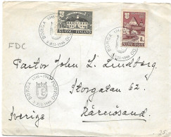 Finland   1946 600th Anniversary Of The City Of Porvoo (Borgå) Mi 331-332   FDC - Brieven En Documenten