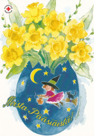 Postal Stationery - Easter Witch With Cat - Daffodils - Red Cross 2007 - Suomi Finland - Postage Paid - Entiers Postaux