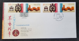 Hong Kong Finland Joint Issue Woodwork Art 2007 (joint FDC) *dual Postmark - Covers & Documents