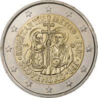 Slovaquie, 2 Euro, Cyrille, Methode, 2013, Kremnica, SPL, Bimétallique, KM:128 - Eslovaquia