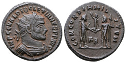 Diocletian AD 284-305. Cyzicus Light Radiate Fraction Æ 20 Mm., 3,38 G. C. 295-9. - The Tetrarchy (284 AD Tot 307 AD)