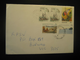 ROCKDALE 1989 R. Y. Penola Ship Cancel Cover AAT Australian Antarctic Territory Antarctics Antarctica Australia - Covers & Documents