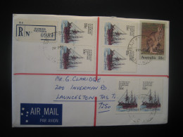 BARKER 1982 S. Y. Discovery Ship Registered Cover AAT Australian Antarctic Territory Antarctiqu Antarctica Australia - Cartas & Documentos