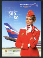 Belle Publicité "Aeroflot / Russian Airlines" Compagnie Aérienne Russe - Avion - Aviation Commerciale Russie - Pubblicità
